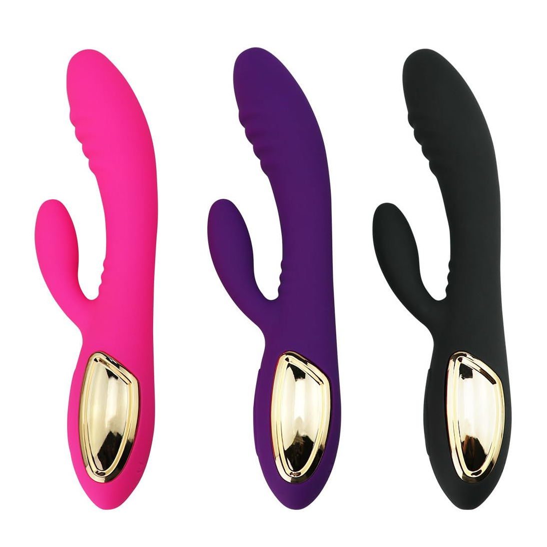 Vibrador Rabbit Ergonómico de Silicona con 10 Frecuencias